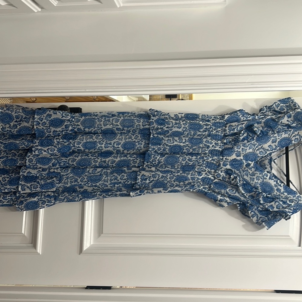 aqua Royal blue dress